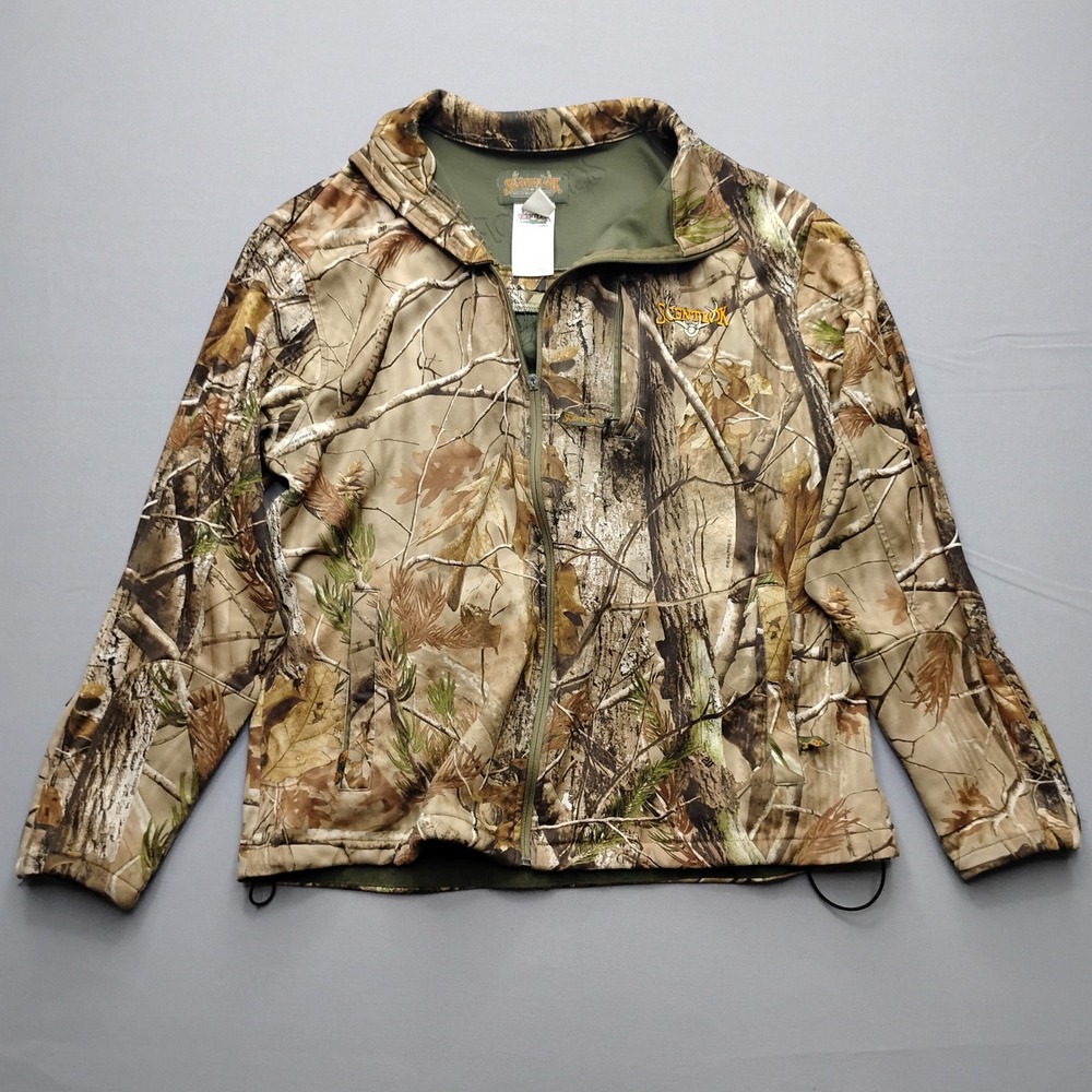 ScentLok Whitetail Elite Camo Jacket Mens XL Realtree AP Hunting Full Zip